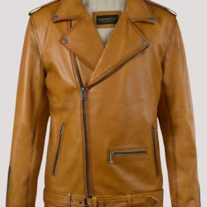 Caramel Leather Jacket Womens