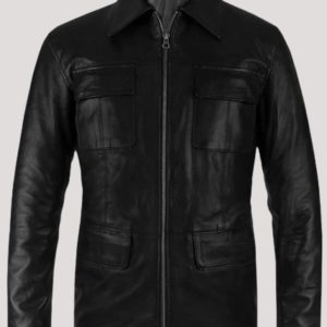 Damon Salvatore Black Leather Jacket