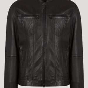 John Varvatos Star Usa Leather Jacket