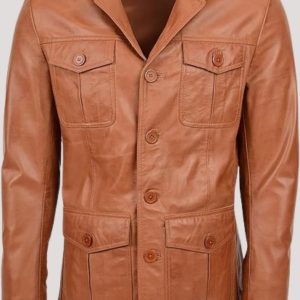 Leather Safari Jacket