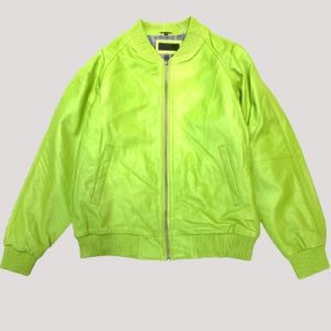 Lime Green Leather Jacket