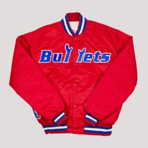 NBA Washington Bullets Bomber Satin Jacket