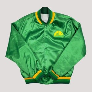 Nba Seattle Supersonics Swingster Bomber Green Jacket