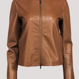 Vince Brown Leather Jacket