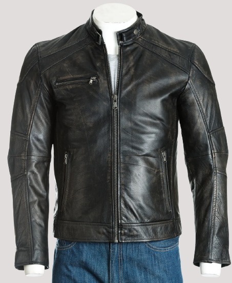 Vintage Style Leather Jacket