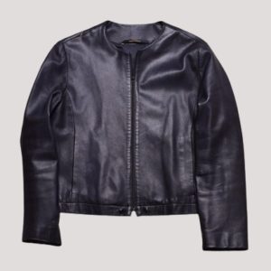 Women's 90s Black Leather Jacket