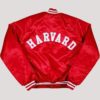 80’s Harvard Crimson Red Bomber Varsity Jacket - Image 2