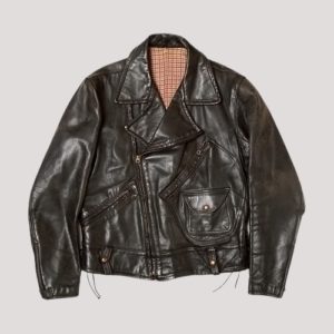 D Pocket Leather Jacket