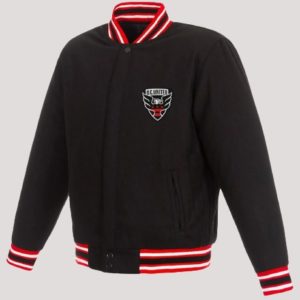 DC United Black Varsity Jacket