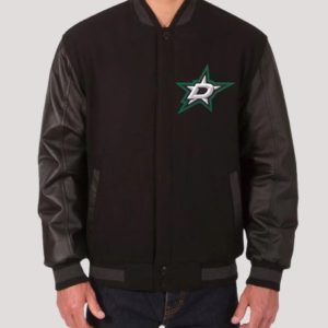 Dallas Stars Black Varsity Jacket