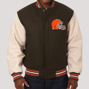 Domestic Cleveland Browns Varsity Jacket