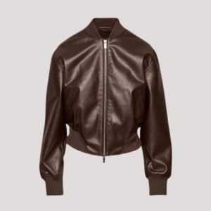 Leather Bomber Jacket Women's