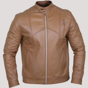 Leather Racer Jacket Men