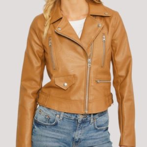 Vegan Leather Biker Jacket