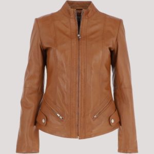 Alana Tan Leather Jacket