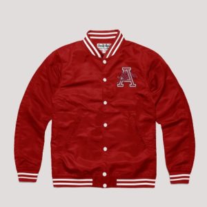 Arkansas Monogram Red Varsity Jacket