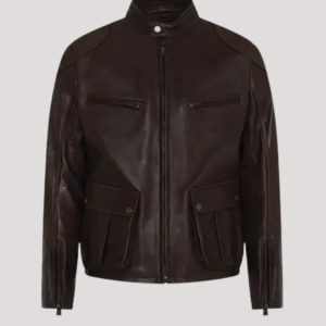 Classic Cafe Racer Leather Jacket