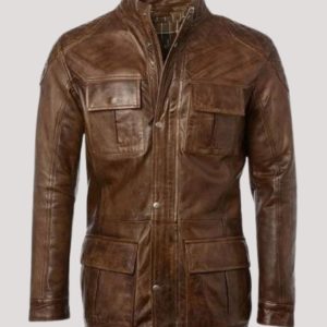 Keith Cafe Racer Leather Jacket