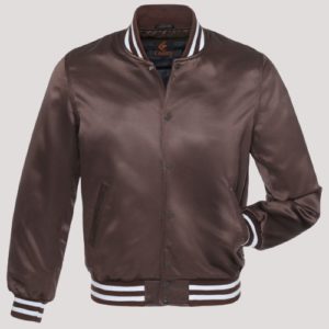 Mens College Sports Brown Varsity Jacket