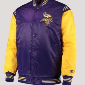 Minnesota Vikings Starter Purple And Yellow Jacket