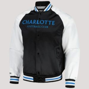 Mitchell & Ness Black Charlotte Fc Varsity Jacket