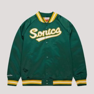 Mitchell & Ness Green Seattle Supersonics Jacket