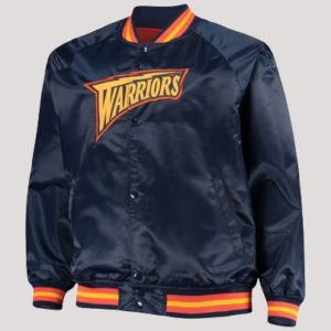 Mitchell & Ness Navy Golden State Warriors Jacket