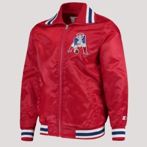 New England Patriots Captain Red Satin Jacket