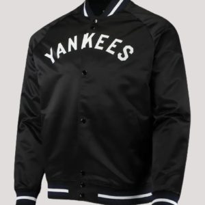 New York Yankees Black Satin Jacket