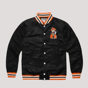 Oklahoma State Cowboys Black Varsity Jacket