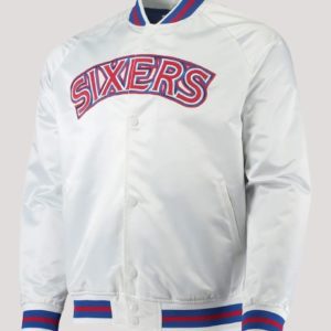 Philadelphia 76ers Hardwood Classics White Jacket