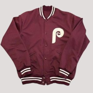 Philadelphia Phillies Maroon Wool Jacket