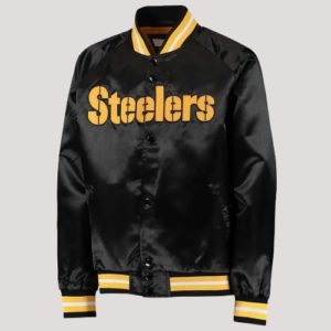 Pittsburgh Steelers Lightweight Black Satin Jacket