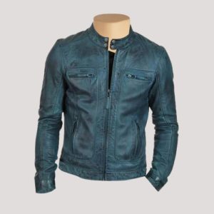 Sapphire Dentons Distressed Leather Jacket