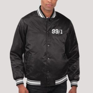 Trackhouse Racing Starter Black Satin Jacket