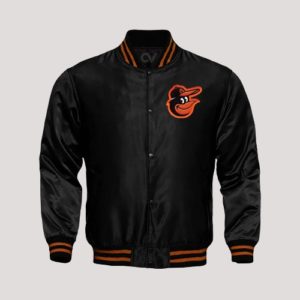 Baltimore Orioles Starter Black Varsity Jacket