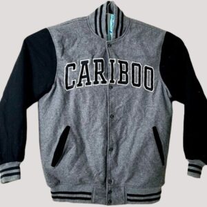 Cariboo Brewing Rare Black Grey Varsity Jacket