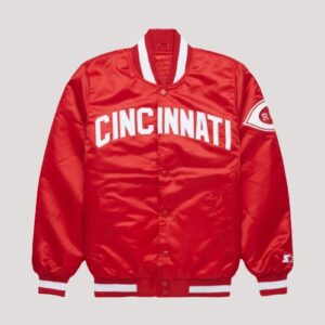 Cincinnati Baseball Red Varsity Satin Jacket