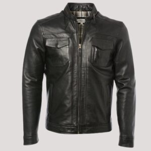 Edinburgh Black Leather Jacket