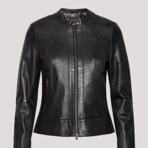 Female Black Leather Jacket