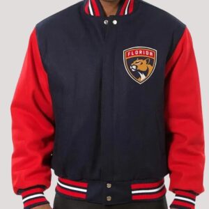 Florida Panthers Black And Red Wool Varsity Jacket