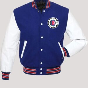 Los Angeles Clippers Blue And White Varsity Jacket