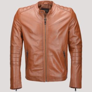 Mcqueen Vegetable Tanned Leather Jacket