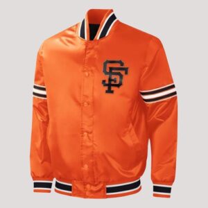 Mlb San Francisco Giants Orange Bomber Varsity Jacket