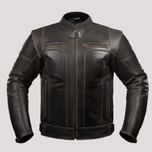 Retro Leather Motorcycle Jacket