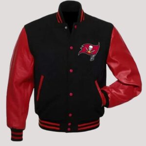 Tampa Bay Buccaneers Black And Red Varsity Jacket