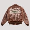 100th Bomb Group Chapel In The Flak A-2 Leather Jacket - Image 2