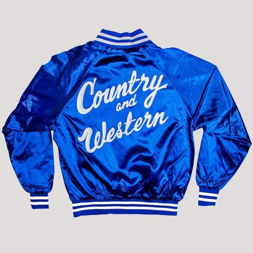 Unisex Country & Western Tour Bomber Satin Jacket - Image 3