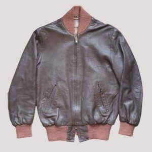 Full Grain Leather Bomber Jacket