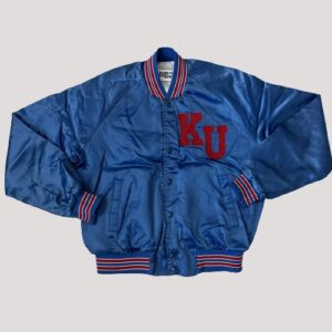 Kansas Jayhawks Ku Varsity Satin Jacket